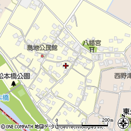 熊本県八代郡氷川町島地1276周辺の地図