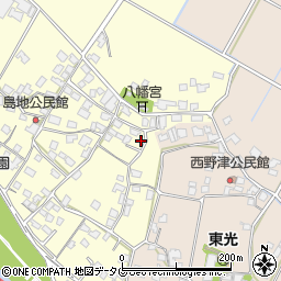熊本県八代郡氷川町島地1395-3周辺の地図