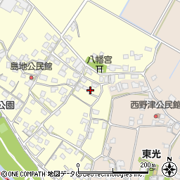 熊本県八代郡氷川町島地1395周辺の地図