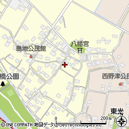 熊本県八代郡氷川町島地1383周辺の地図