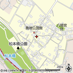 熊本県八代郡氷川町島地1266周辺の地図