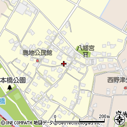 熊本県八代郡氷川町島地1257周辺の地図