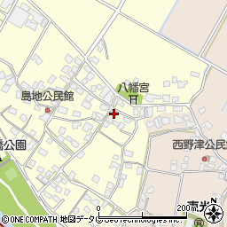 熊本県八代郡氷川町島地1396周辺の地図