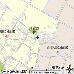 熊本県八代郡氷川町島地1401周辺の地図