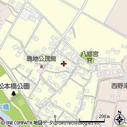熊本県八代郡氷川町島地1258周辺の地図