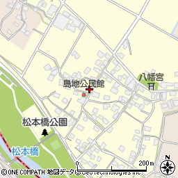 熊本県八代郡氷川町島地1203周辺の地図