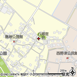 熊本県八代郡氷川町島地1398周辺の地図