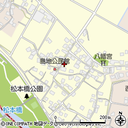 熊本県八代郡氷川町島地1248周辺の地図