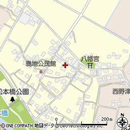 熊本県八代郡氷川町島地1252周辺の地図