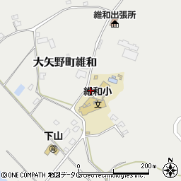 熊本県上天草市大矢野町維和1686周辺の地図