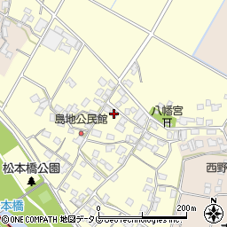 熊本県八代郡氷川町島地1249周辺の地図