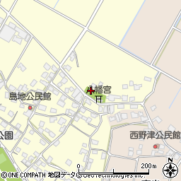 熊本県八代郡氷川町島地880周辺の地図