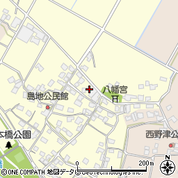 熊本県八代郡氷川町島地1237周辺の地図