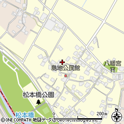 熊本県八代郡氷川町島地1243周辺の地図