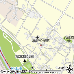 熊本県八代郡氷川町島地1195周辺の地図