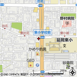 ＳＯＬＡＴＯ延岡中央ＳＳ周辺の地図