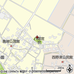 熊本県八代郡氷川町島地837周辺の地図