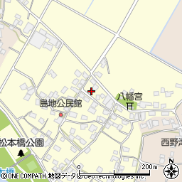 熊本県八代郡氷川町島地1240-8周辺の地図