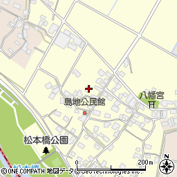 熊本県八代郡氷川町島地1205周辺の地図