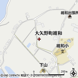 熊本県上天草市大矢野町維和1822周辺の地図