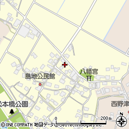 熊本県八代郡氷川町島地1240周辺の地図