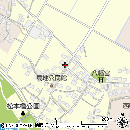 熊本県八代郡氷川町島地1221周辺の地図