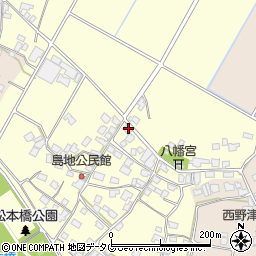 熊本県八代郡氷川町島地1225周辺の地図