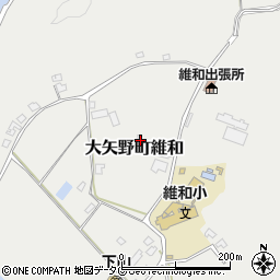 熊本県上天草市大矢野町維和1832周辺の地図