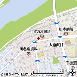 宮崎県延岡市北新小路周辺の地図