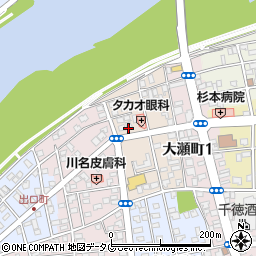 宮崎県延岡市北新小路周辺の地図