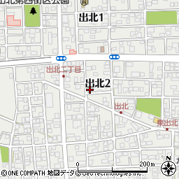 宮崎県延岡市出北2丁目5-2周辺の地図