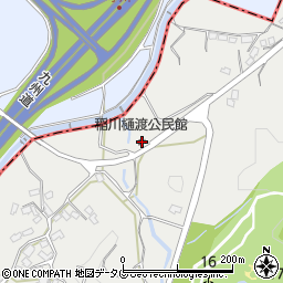 稲川樋渡公民館周辺の地図