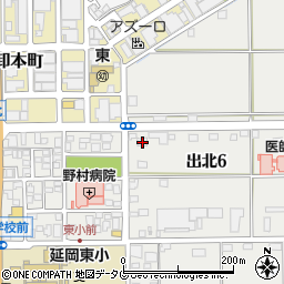 宮崎県延岡市出北6丁目1662-1周辺の地図