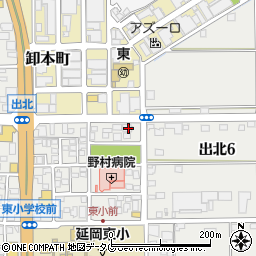 宮崎県延岡市出北5丁目2-13周辺の地図