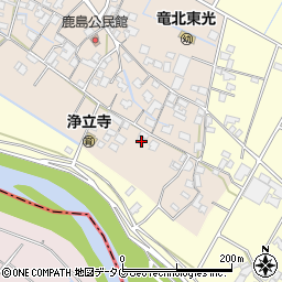 熊本県八代郡氷川町鹿島74周辺の地図