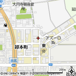 宮崎県延岡市卸本町周辺の地図