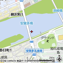安賀多橋周辺の地図