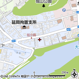 宮崎県延岡市桜小路周辺の地図