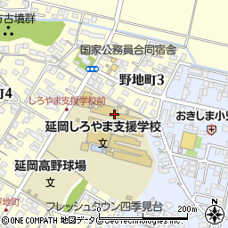 宮崎県延岡西高校周辺の地図