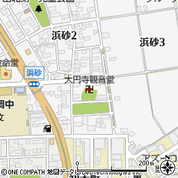 大円寺観音堂周辺の地図