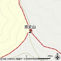 京丈山周辺の地図