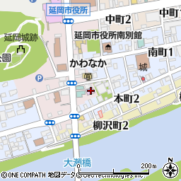 延岡市民俗資料展示室周辺の地図