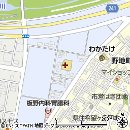 スーパーキッド　延岡野田店周辺の地図