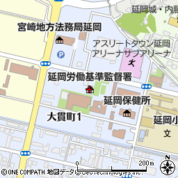 延岡労働基準監督署周辺の地図