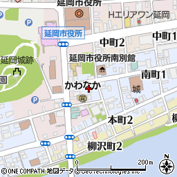 宮崎日日新聞　延岡・宮日サービスセンター周辺の地図