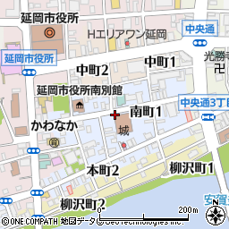 宮崎県延岡市南町周辺の地図