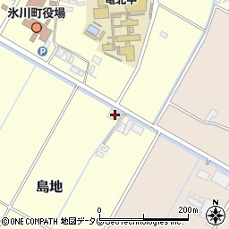 熊本県八代郡氷川町島地748周辺の地図