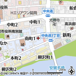 天壇 南町本店周辺の地図