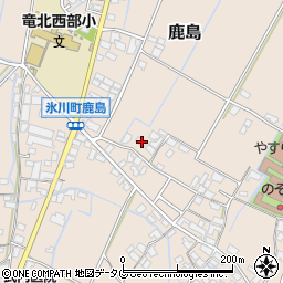 熊本県八代郡氷川町鹿島723周辺の地図