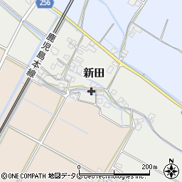 熊本県八代郡氷川町新田176周辺の地図